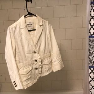 Adorable cream linen blazer